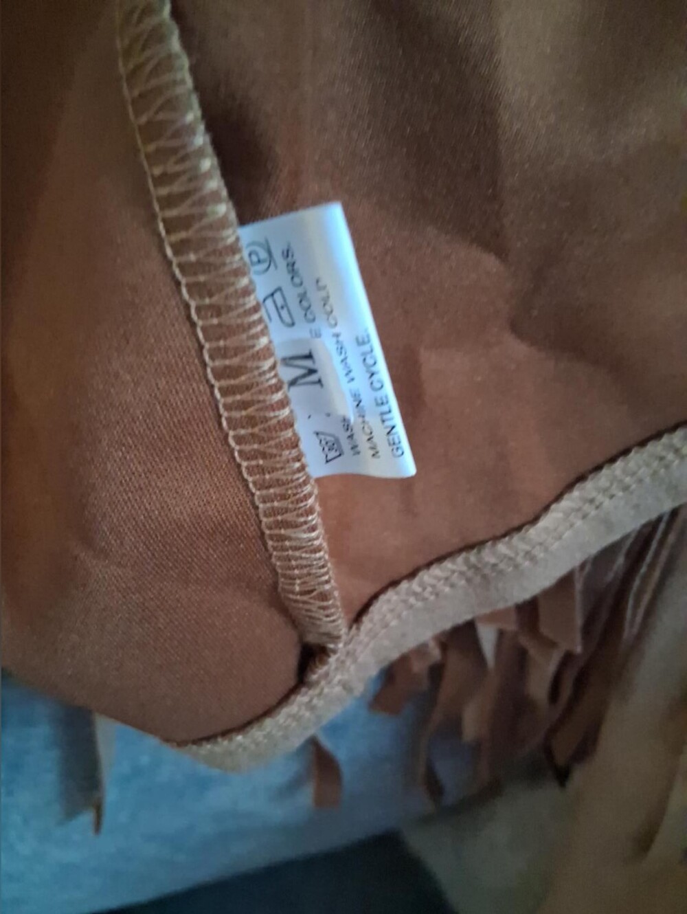 Maje Tan Suede Fringe Jacket - Picture 3 of 3